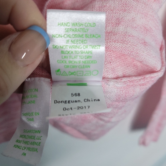 LILLY PULITZER Fresca V-neck Ruffle Sleeve Sweater MEDIUM - Picture 10 of 11